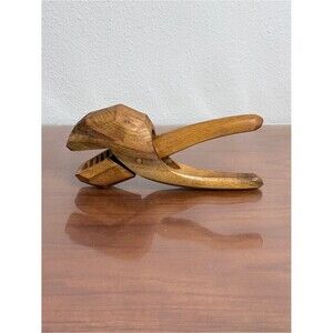 Vintage Teak Wooden Nutcracker Pliers Mid-Century